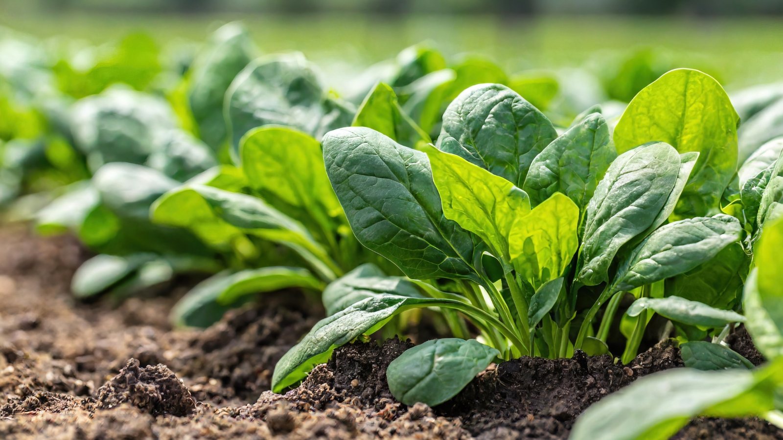 An image of young plants, showing vibrant green leaves with a smooth texture and slightly curled edges, arranged in a neat, compact cluster.
